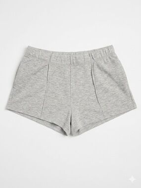 Tresics Gray Heathered Lounge Shorts M Elastic Waist Seam Front Pajama Casual